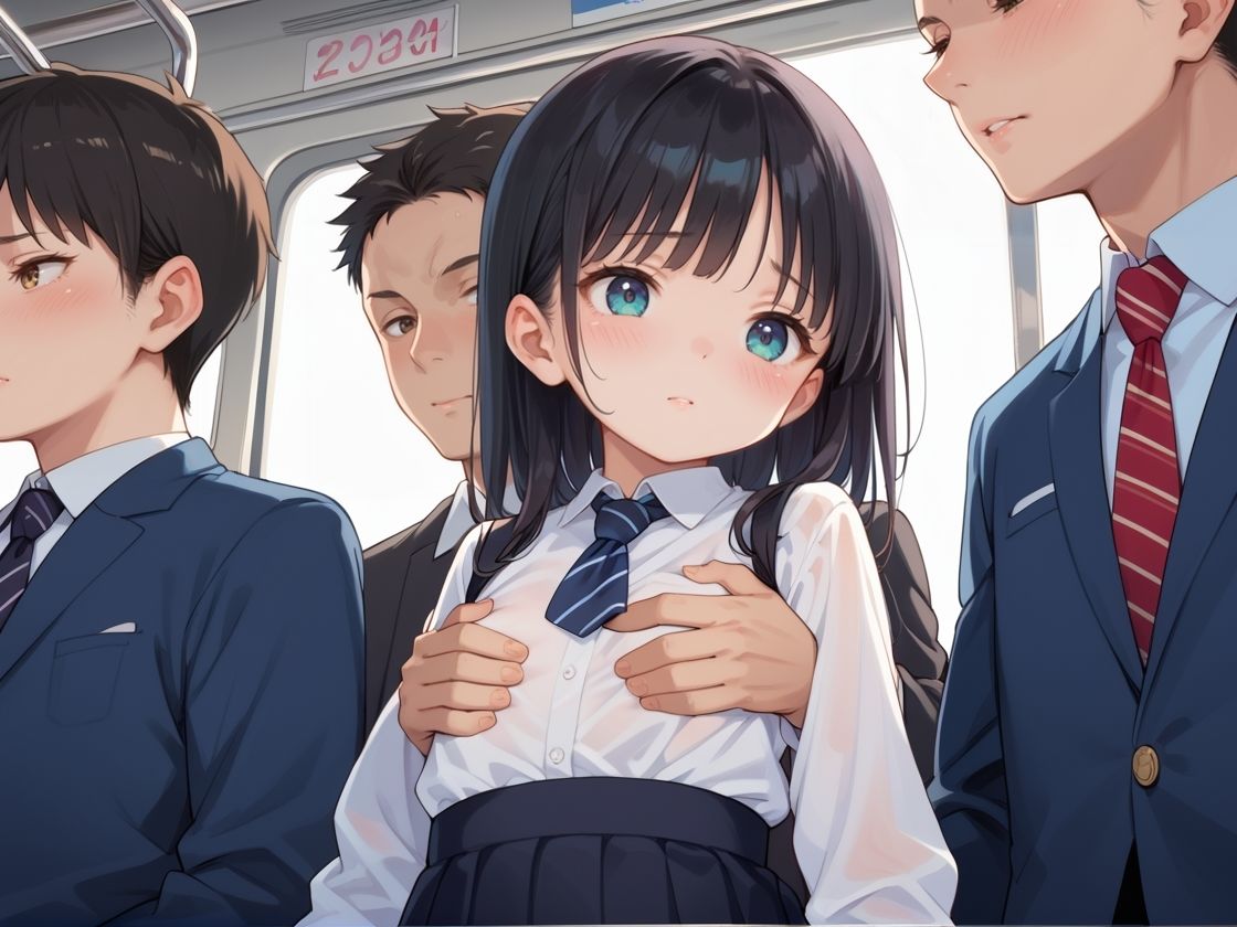 サンプル画像1:女子校生ハメ通学電車 行き先はホテル(まねき猫) [d_528268]