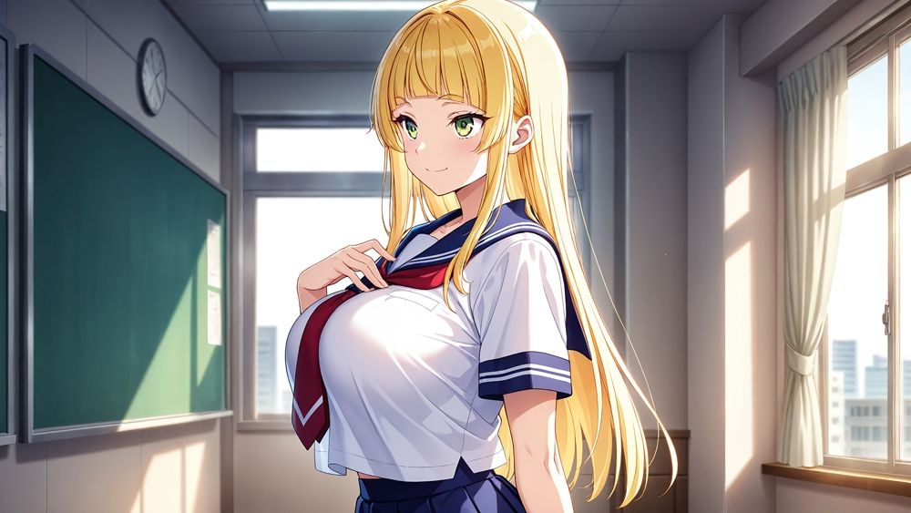 サンプル画像2:黒髪ボブ先輩＆金髪後輩の巨乳水泳部員が新任コーチと種付け交尾【4K】【FANZA専売】(ニート印刷所) [d_528276]