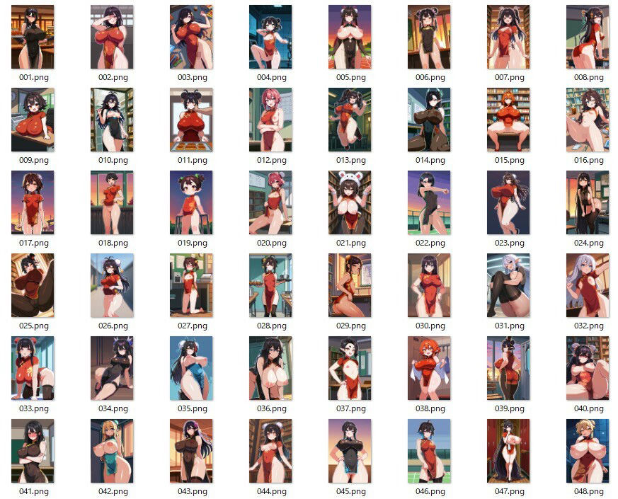 サンプル画像1:【ノーモザイク】チャイナドレス【ドットエロ】(ドット絵ラボ) [d_528521]