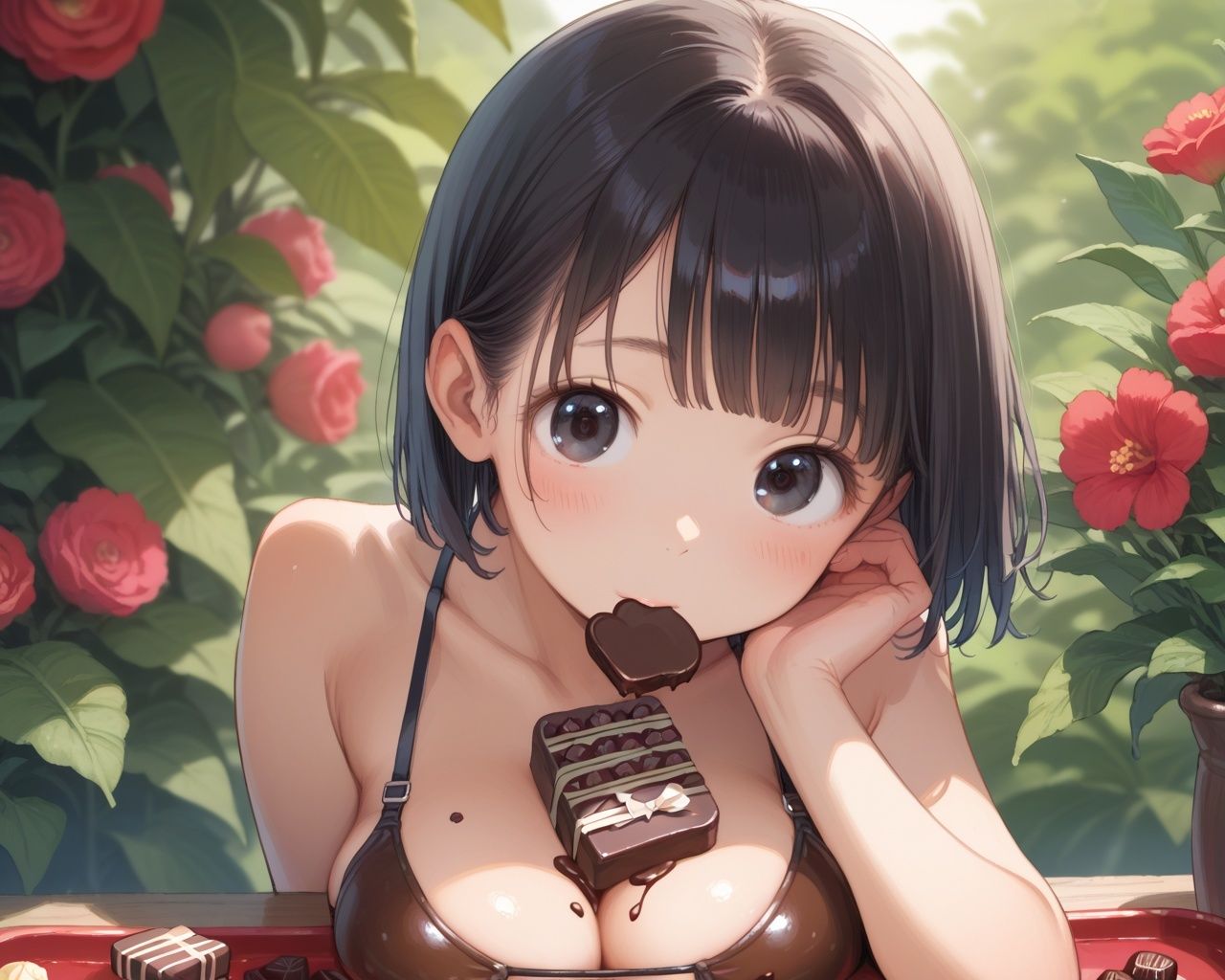 サンプル画像4:バレンタインとロリ巨乳妹 お兄ちゃんに私の処女あげる！ 【ピチッとアワビ】 バレンタインにブラコンの妹が処女をもらってほしいと懇願してきた、、！童貞だった僕はこんなチャンス逃すわけにはいかないと思い、いざ本番！妹の普段見ないエロい姿に大興奮して本気セックスして中出ししてしまった。(ピチッとアワビ) [d_528544]