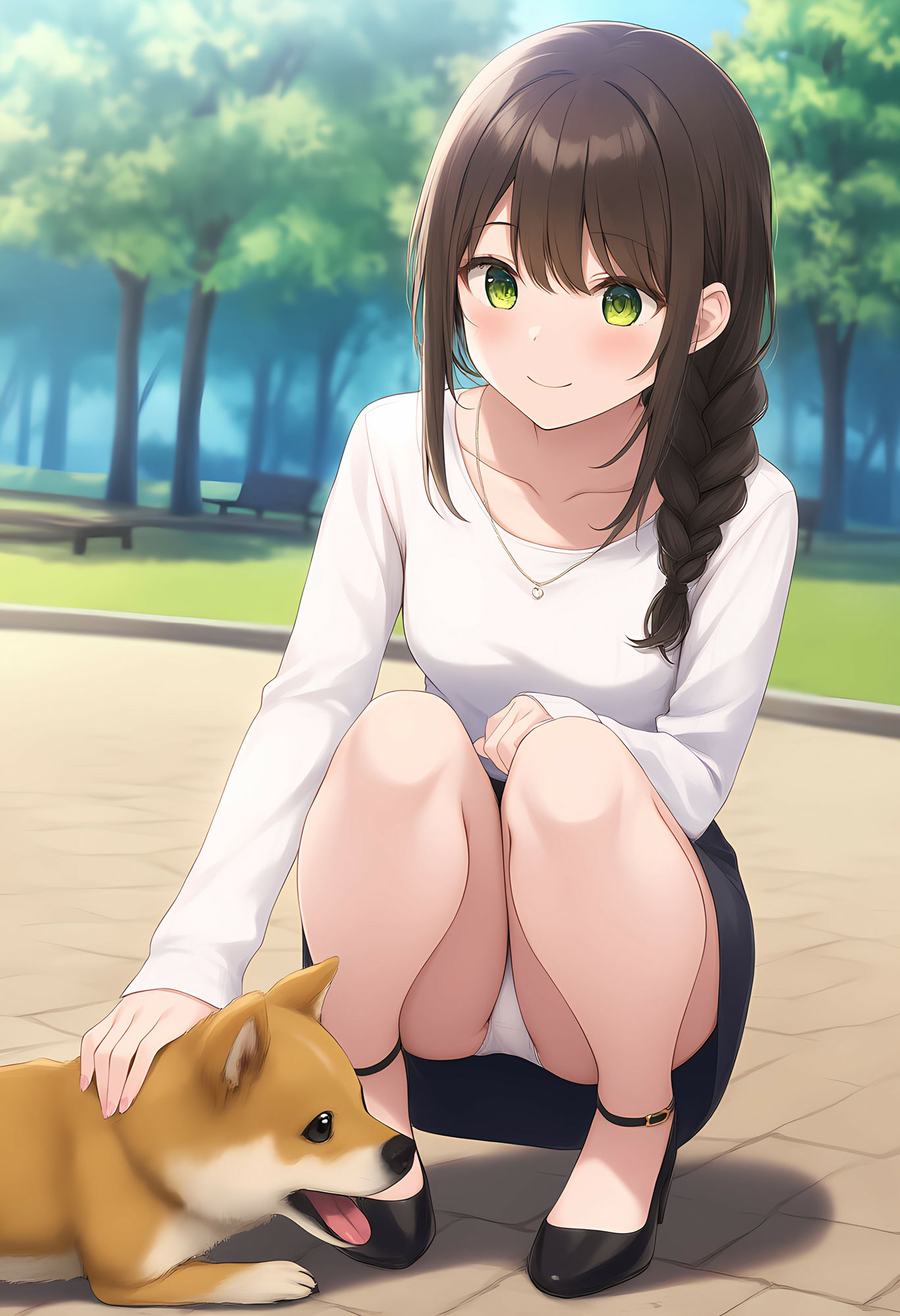 サンプル画像1:ワンコの視線 〜見上げた先の誘惑〜(オカム) [d_528629]