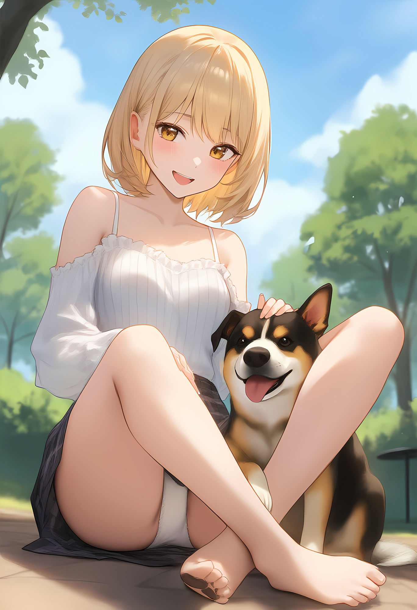 サンプル画像4:ワンコの視線 〜見上げた先の誘惑〜(オカム) [d_528629]