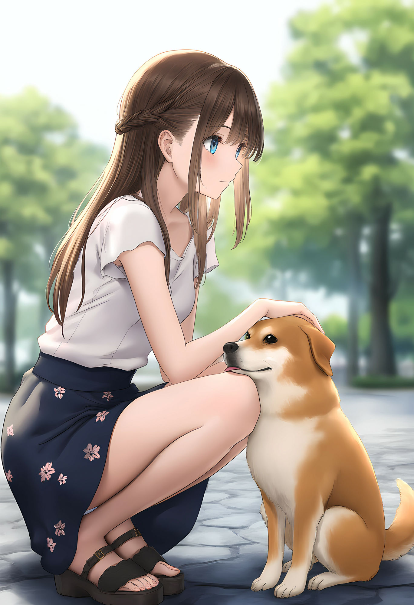 サンプル画像5:ワンコの視線 〜見上げた先の誘惑〜(オカム) [d_528629]