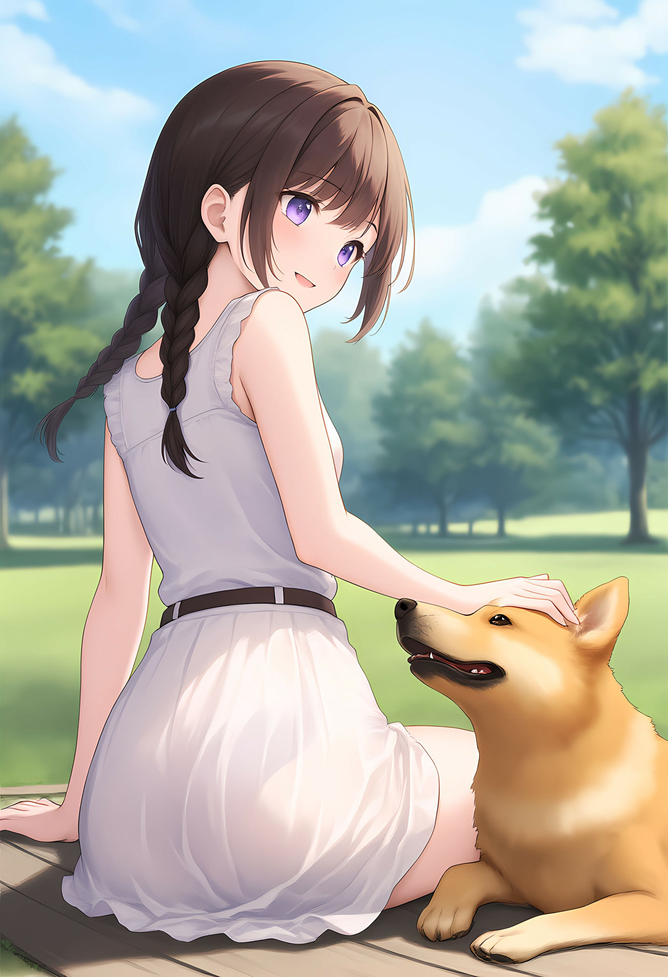 サンプル画像6:ワンコの視線 〜見上げた先の誘惑〜(オカム) [d_528629]