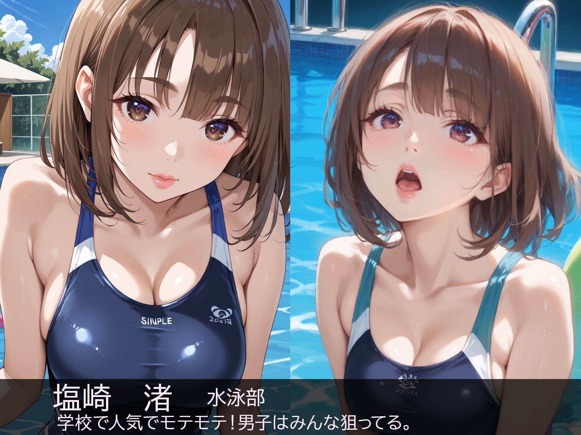 サンプル画像1:水泳部の学校でモテモテ人気の後輩と無理やり何回も生〇出し！！(すけラボ) [d_528665]