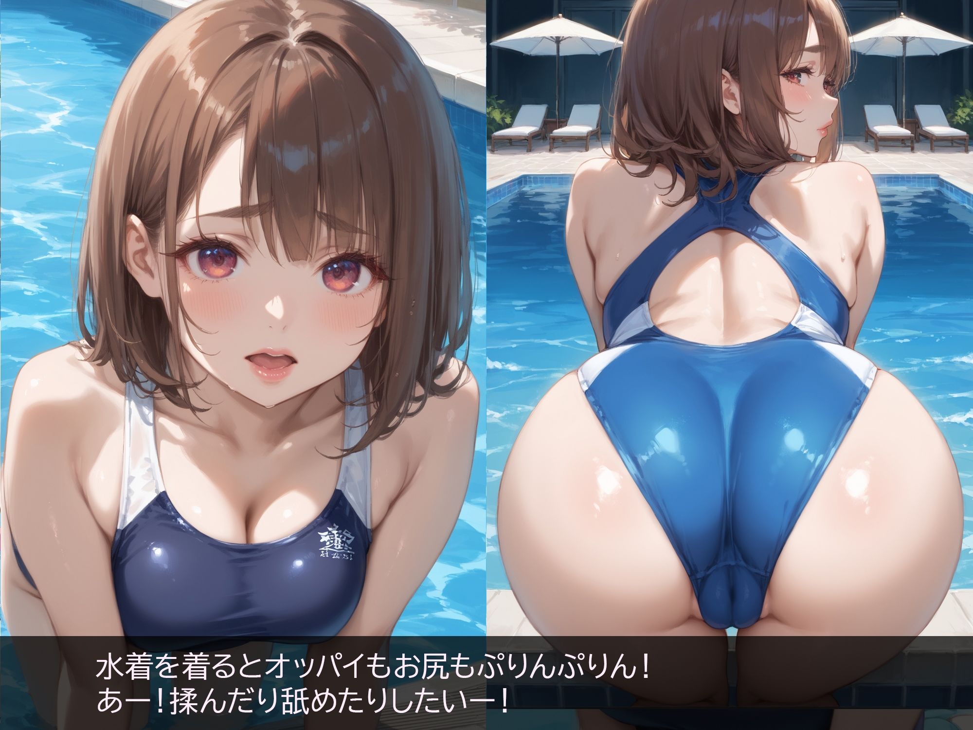 サンプル画像2:水泳部の学校でモテモテ人気の後輩と無理やり何回も生〇出し！！(すけラボ) [d_528665]