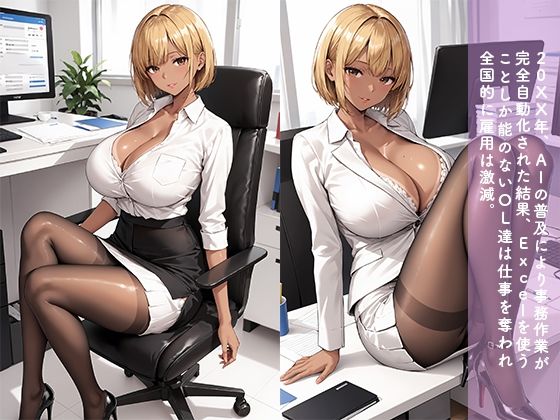 サンプル画像1:AIに仕事を奪われた無能OL働き方改革報告書002〜足立○里(AI GALS COLLECTION) [d_528677]