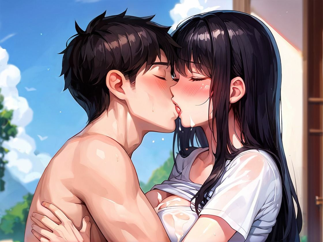 サンプル画像3:「彼女が帰ってくるまでしようか？」彼女が不在の間にずっと中出しセックスしちゃう(アニメ好きもぐもぐ) [d_528685]