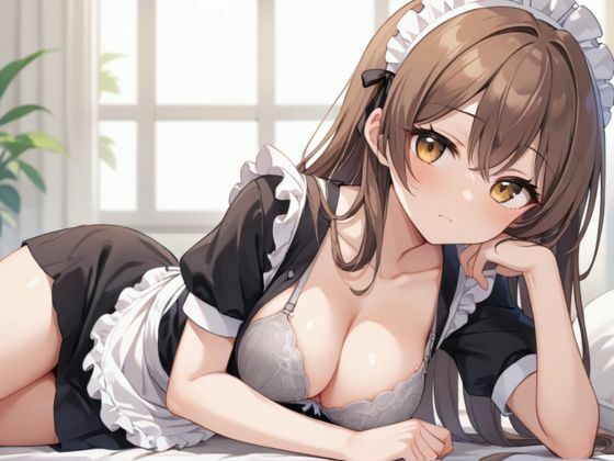 サンプル画像1:巨乳メイド 勤務中でもお構いなし？(ムチムチラボ) [d_528728]