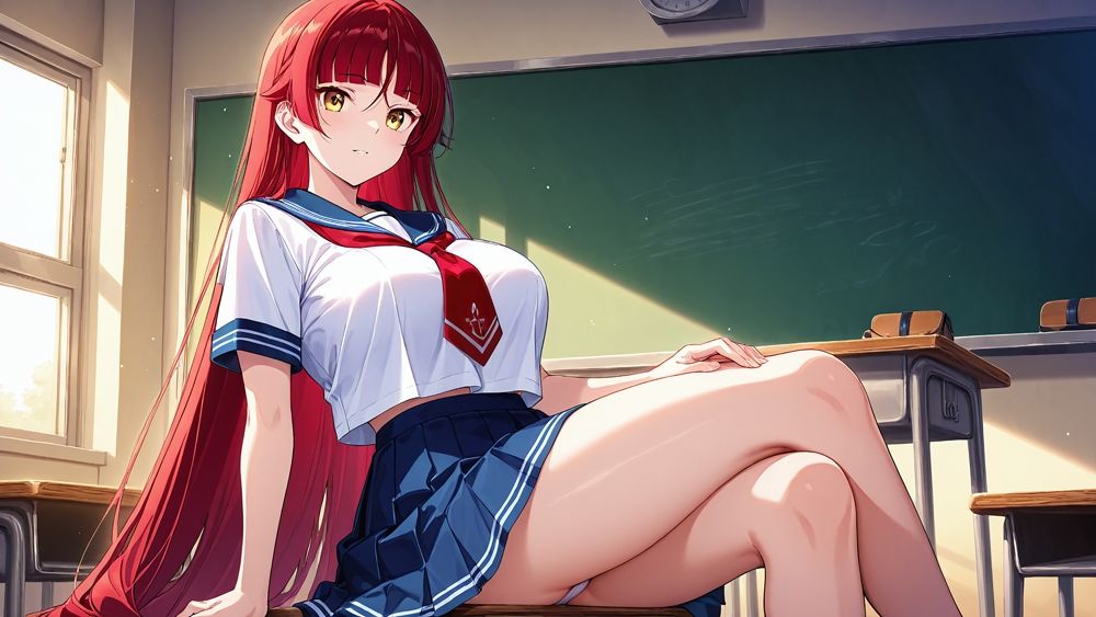 サンプル画像4:赤髪＆白髪の巨乳水泳部員を新任コーチが支配交尾【4K】【FANZA専売】(ニート印刷所) [d_528767]