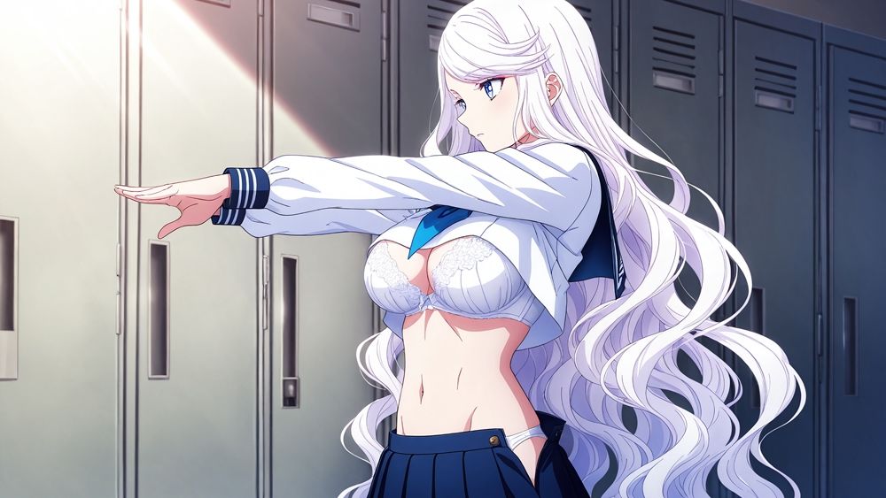 サンプル画像5:赤髪＆白髪の巨乳水泳部員を新任コーチが支配交尾【4K】【FANZA専売】(ニート印刷所) [d_528767]