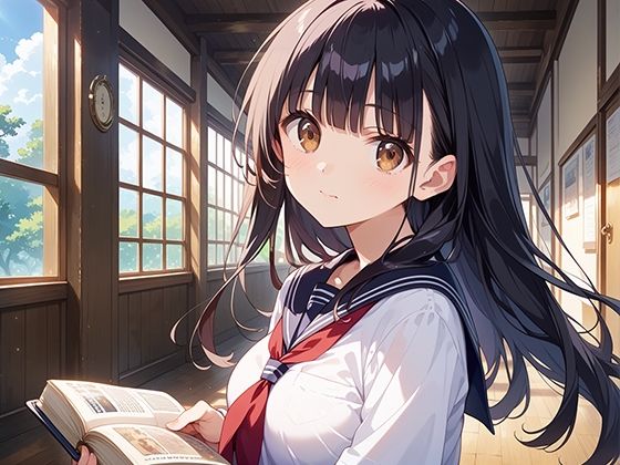 サンプル画像1:種付け学園 清楚な図書委員と官能的な時間(マジカルきなこ) [d_529130]