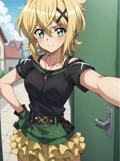 サンプル画像1:戦姫絶唱シンフォギアの暁切歌から送られてきた自撮り写真(自撮りサークル  イカスミ工房) [d_529164]