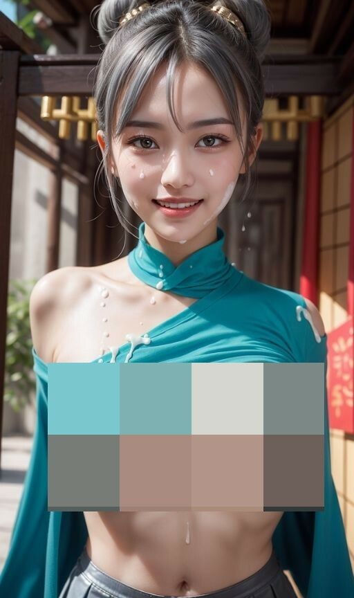 サンプル画像6:春麗のコスプレに挑戦！ 何故か生クリームまみれに！  韓国風美女レスラー軍団 ブラックチョーカーズの 後輩の品評会に潜入！Vol.24(タルタル) [d_529299]