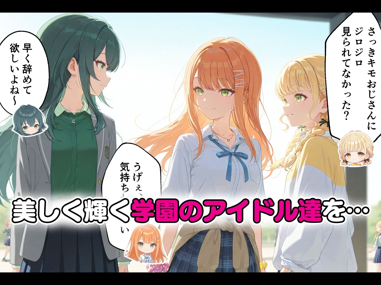 サンプル画像1:学園のアイドル3人を催〇アプリで寝取って孕ませてみた2 紫〇清夏 月〇手毬 藤〇ことね(ICBM STUDIO) [d_529700]