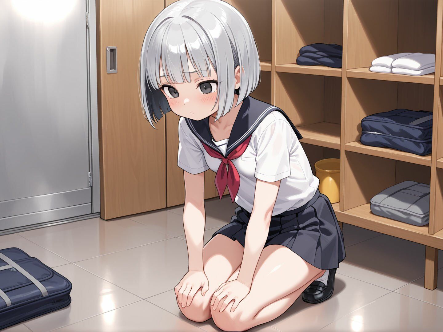 サンプル画像1:先輩に全裸で土下座謝罪する部活女子(ティッシュのご用意を) [d_530010]