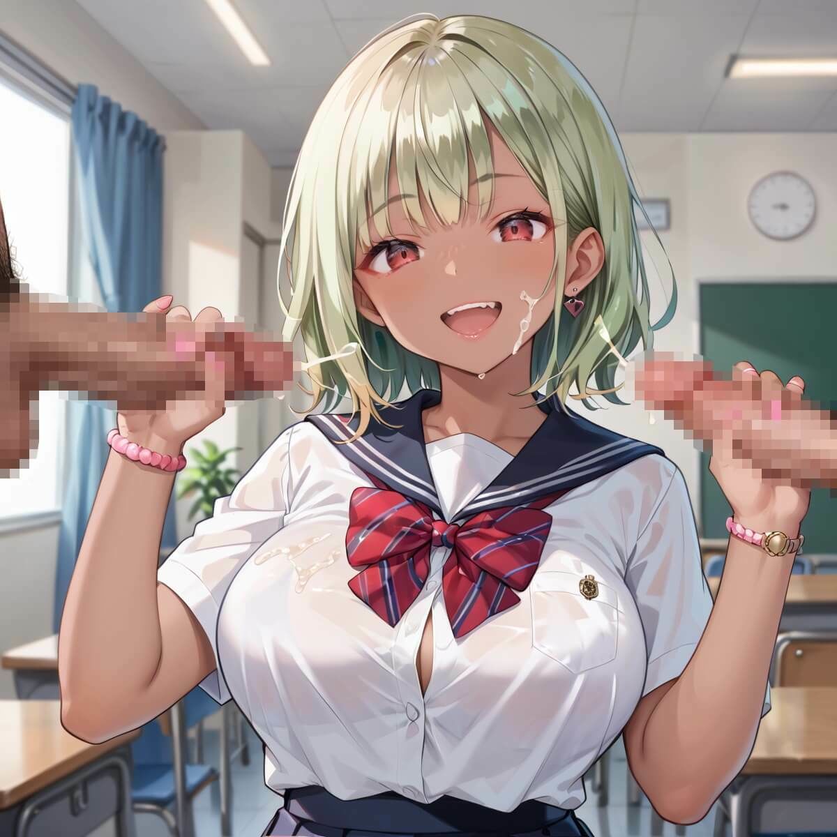 サンプル画像2:クラスのギャルのチェリー狩り！ギャルの押しが強すぎる！！【厳選CG200枚収録】(ルビーの瞳) [d_530084]