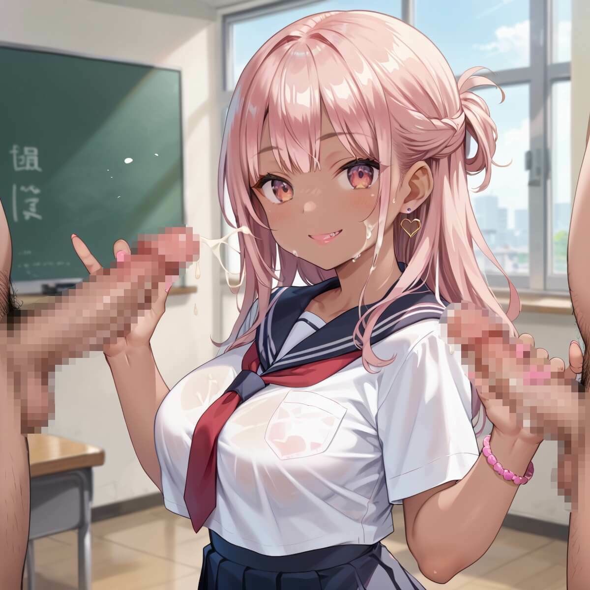 サンプル画像2:クラスのギャルのチェリー狩り！ギャルの押しが強すぎる！！2【厳選CG200枚収録】(ルビーの瞳) [d_530090]