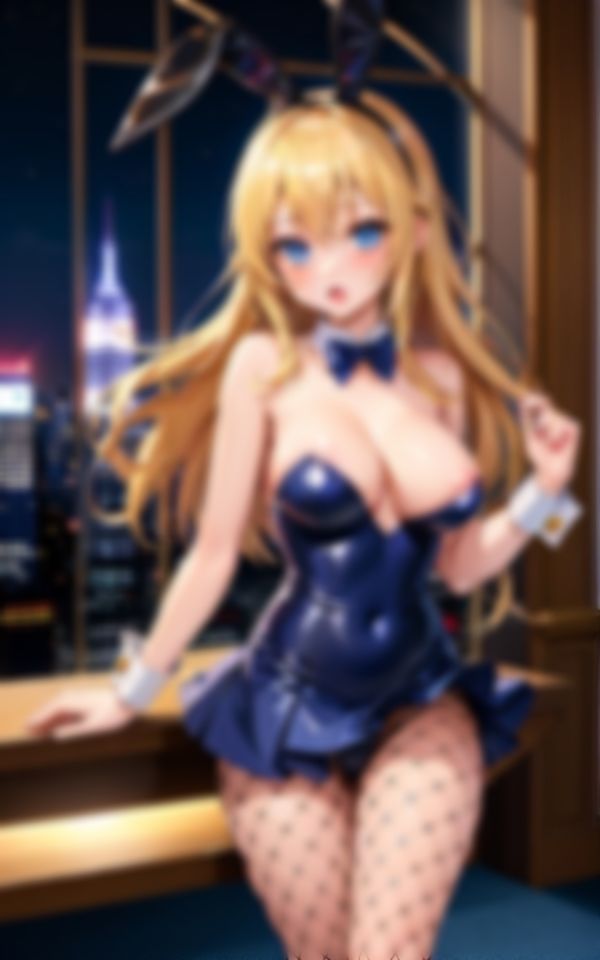 エチエチで生意気な金髪バニーガールちゃんの淫らな身体の画像1