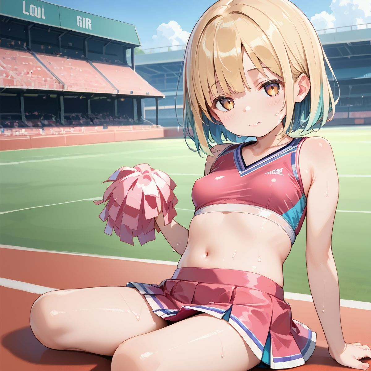 サンプル画像2:部活をがんばる男の子をカラダで応援♪おちんぽ応援チアっ子と青春しちゃお6(めたもるふぉーぜ) [d_530327]