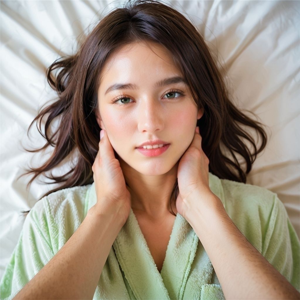 サンプル画像1:美女をマッサージ(AI美エロ) [d_530485]