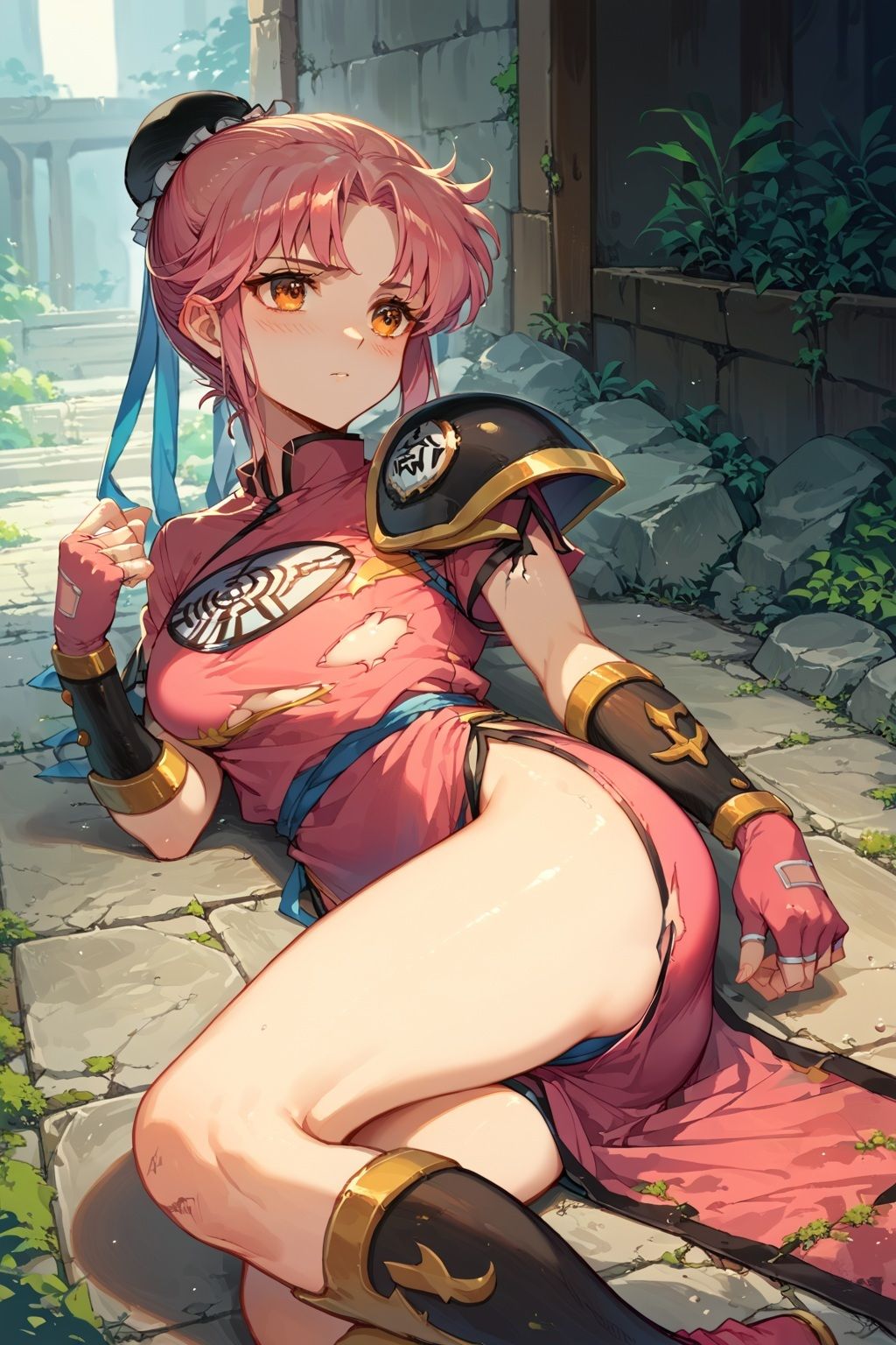 サンプル画像3:敗北の代償は生中SEXで…武道家マァム  濃厚ベロキス処女喪失(Safe pit) [d_530703]