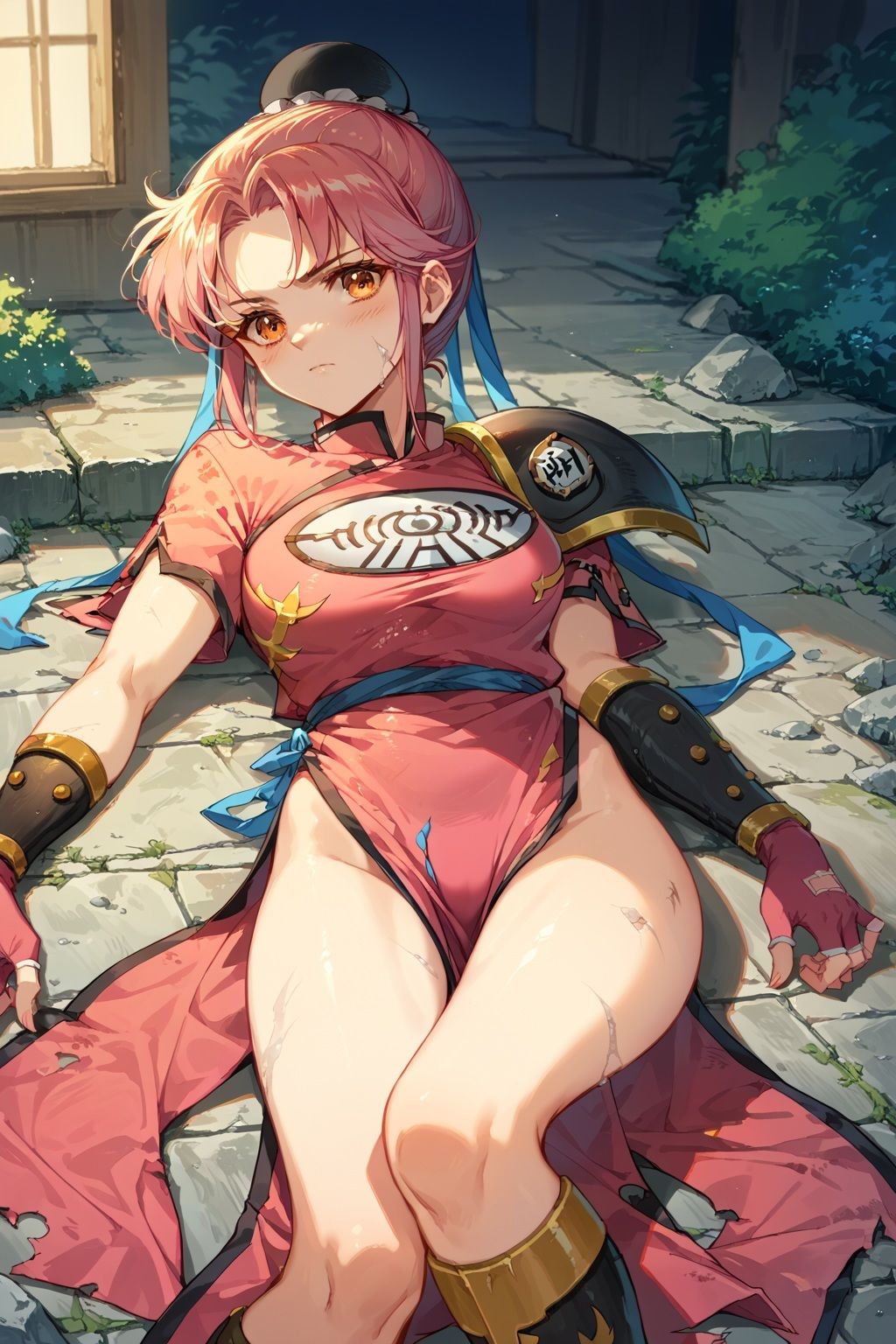 サンプル画像4:敗北の代償は生中SEXで…武道家マァム  濃厚ベロキス処女喪失(Safe pit) [d_530703]