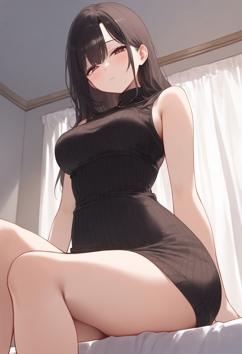 サンプル画像5:縦ニットセーター 着エロ パンチラCG集(ささだんご) [d_531033]