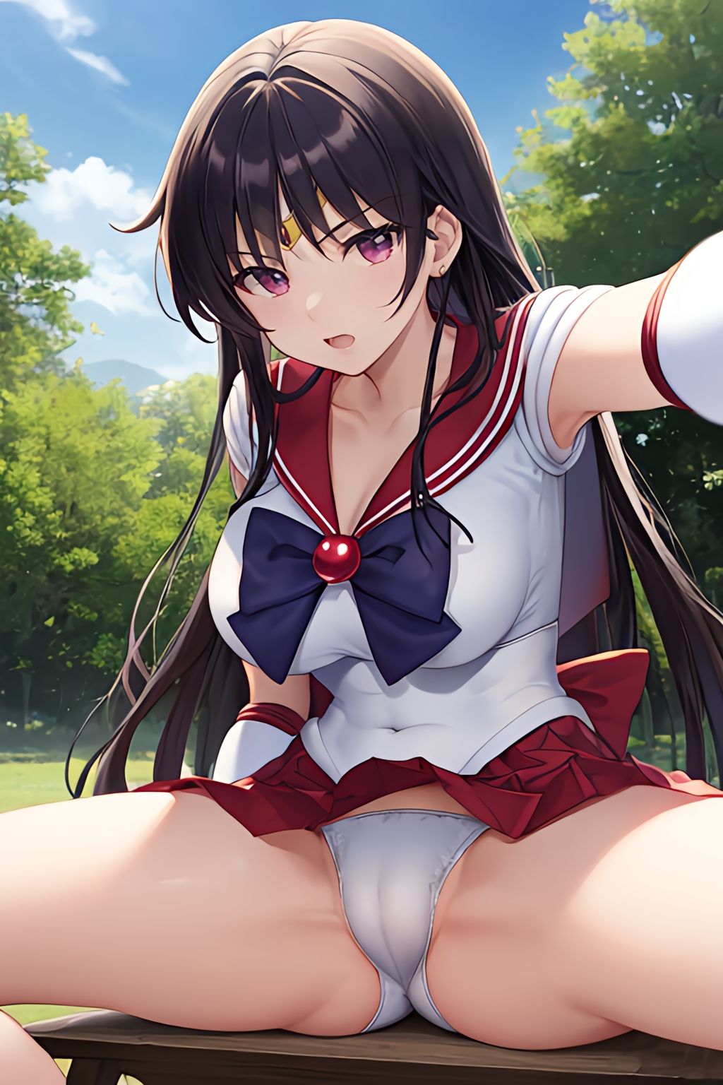 サンプル画像2:某内部太陽系「惑星」戦士さんたち(コーヒーにスイーツ  紅茶も良し) [d_531156]