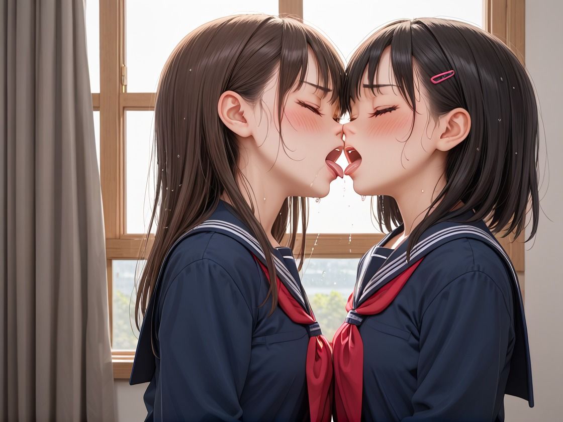 JK レズ 保健室でドキドキよだれまみれのサンプル画像 6