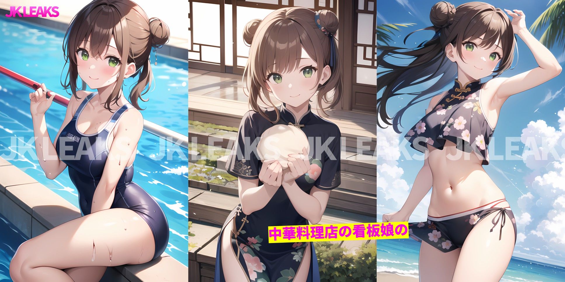 サンプル画像2:JK LEAKS 30 -ほかほかにくまん娘編 -【おまけアニメ付】(AniyA) [d_531263]