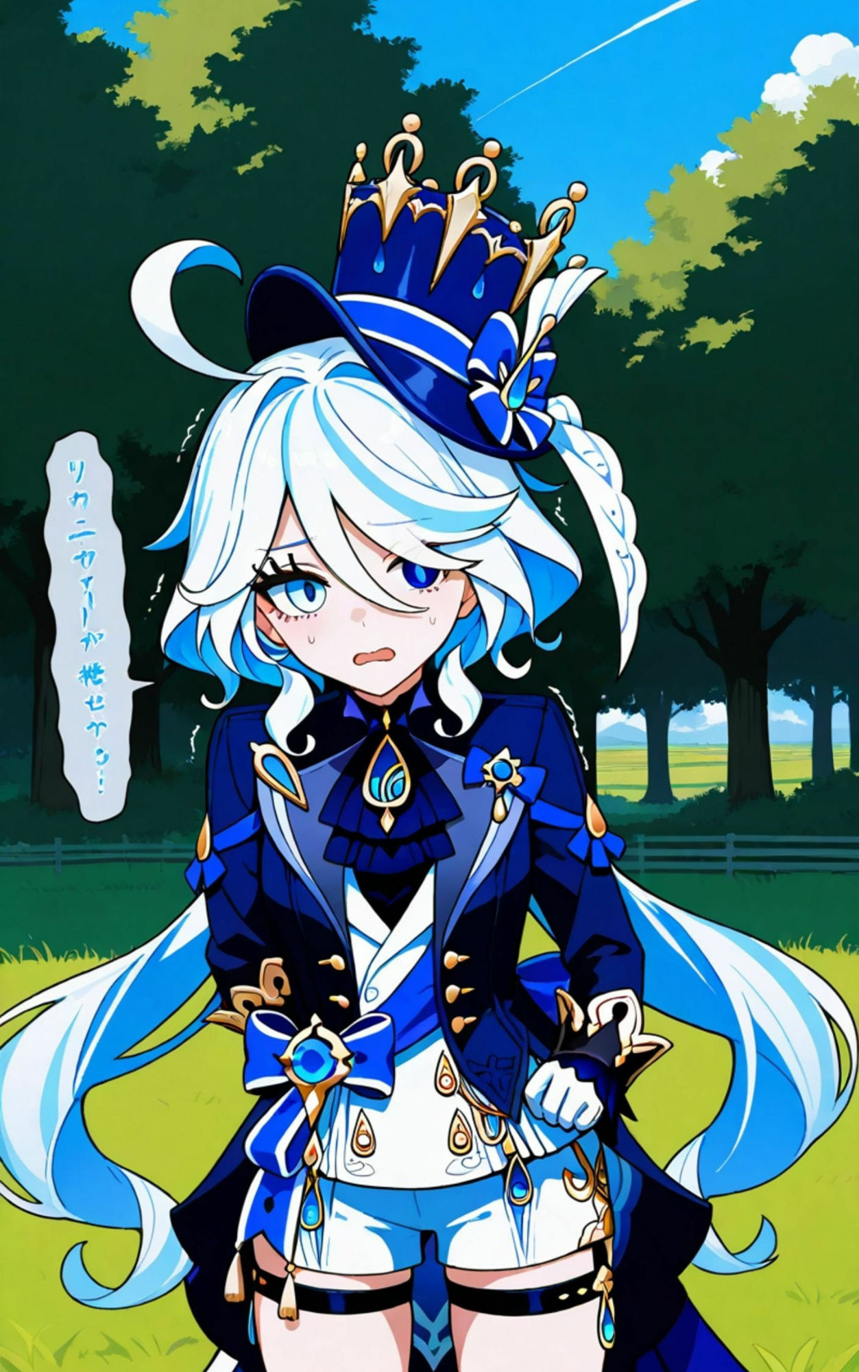 サンプル画像2:フリーナ×お茶会(エルフん) [d_531531]