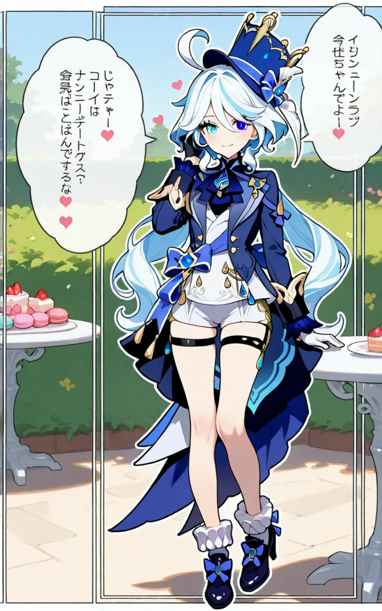 サンプル画像3:フリーナ×お茶会(エルフん) [d_531531]