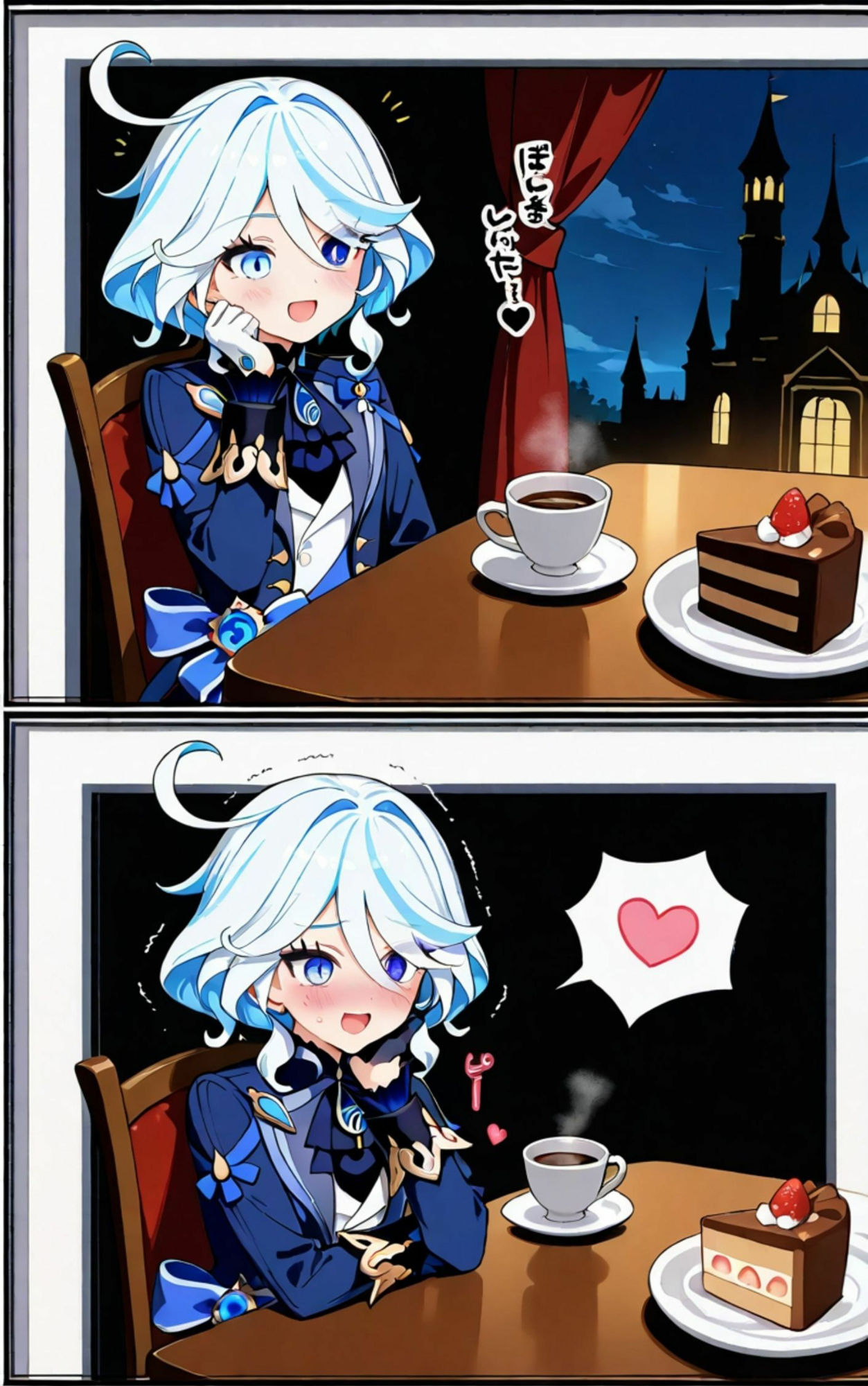 サンプル画像4:フリーナ×お茶会(エルフん) [d_531531]