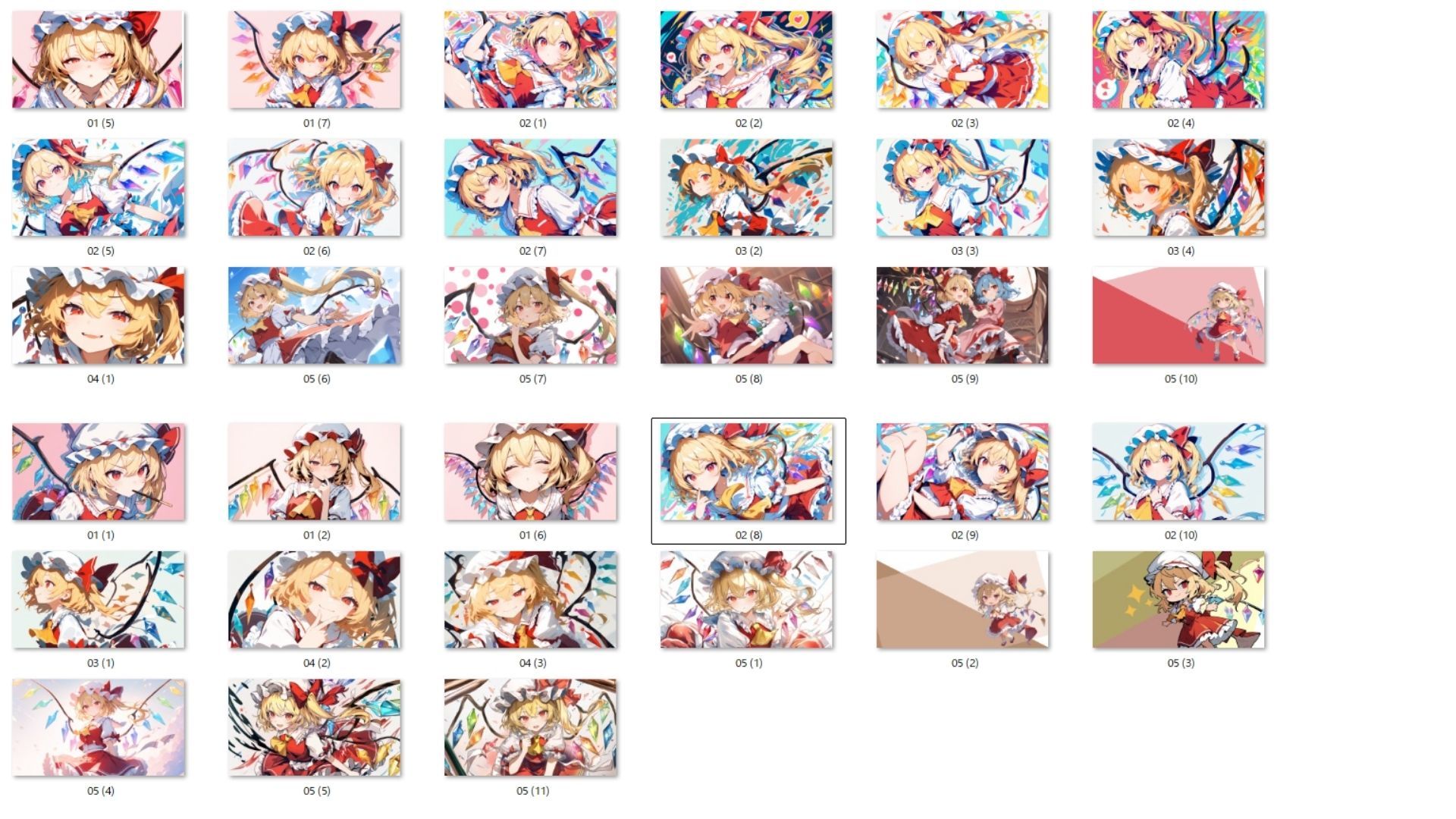 サンプル画像4:フランドール 東方PCイラスト壁紙集vol.1‐Cute‐(誉純一郎) [d_531739]