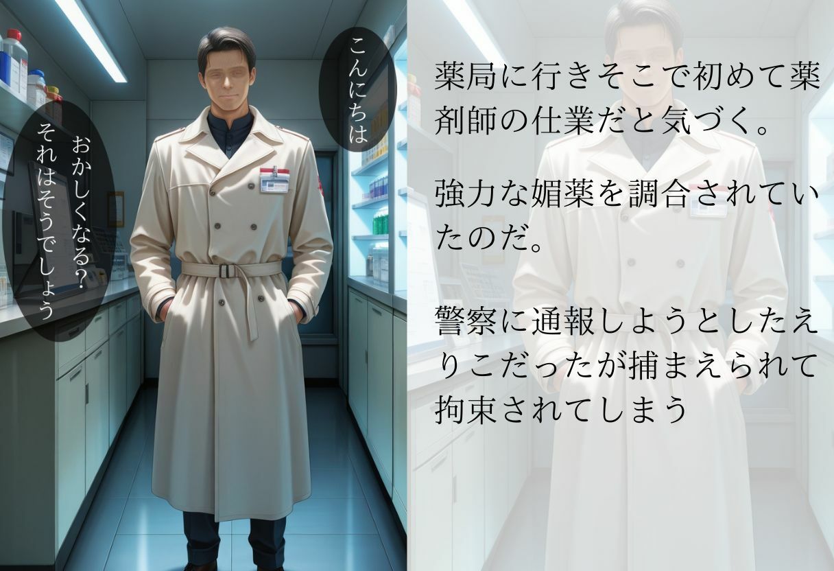サンプル画像5:薬をもらいに薬局へ行ったら媚薬入りの薬を調合され100回イクまでいじめられた話(かすてら) [d_531787]