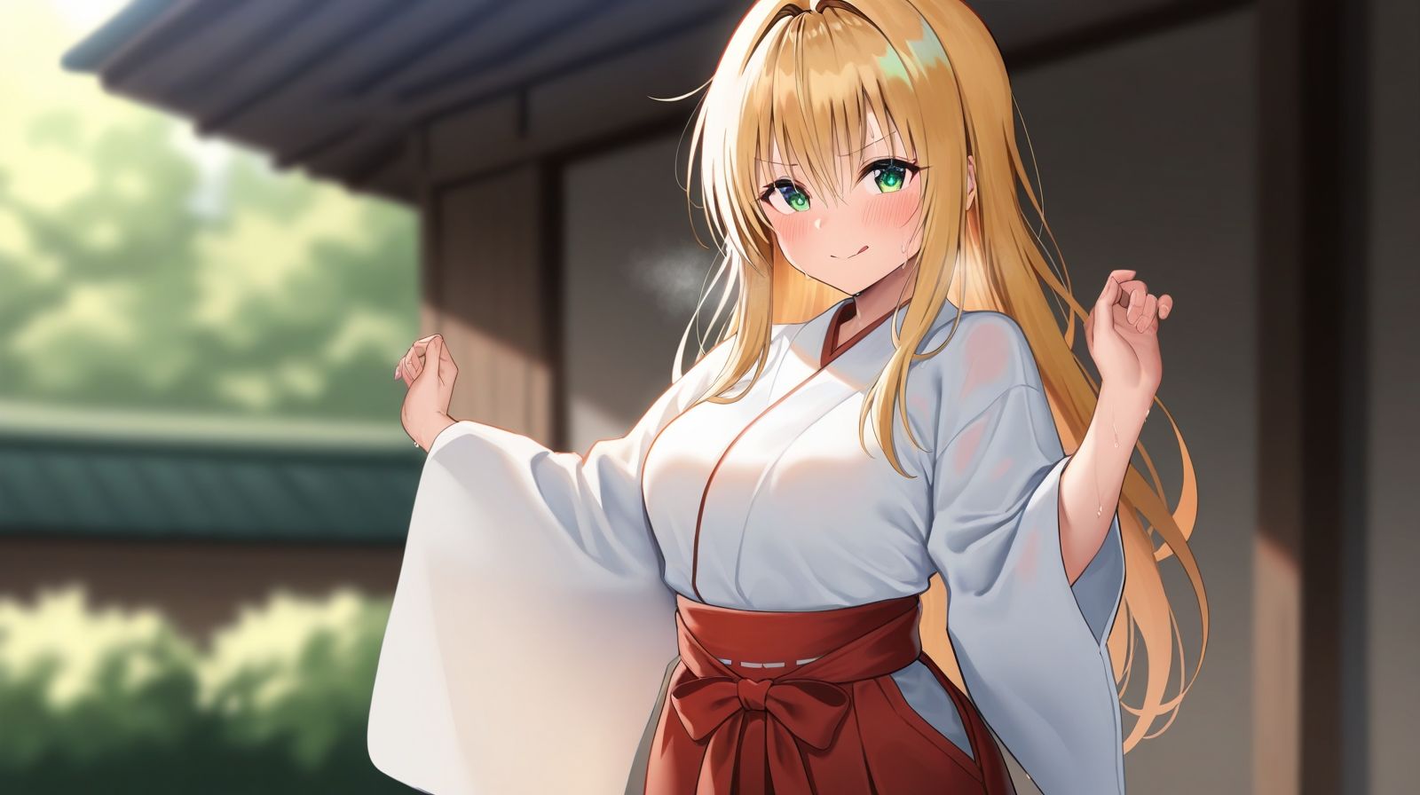 サンプル画像1:【Part1】ヤリマン巫女のお清め 「肉棒のけがれを私にちょーだい」(るるれもん) [d_531988]