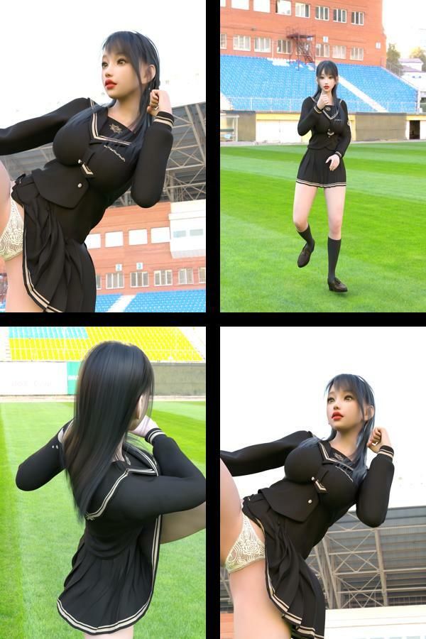 最強の着エロモデル『西陣郁奈（にしじんかな）』の学生服写真集 Temptation-03