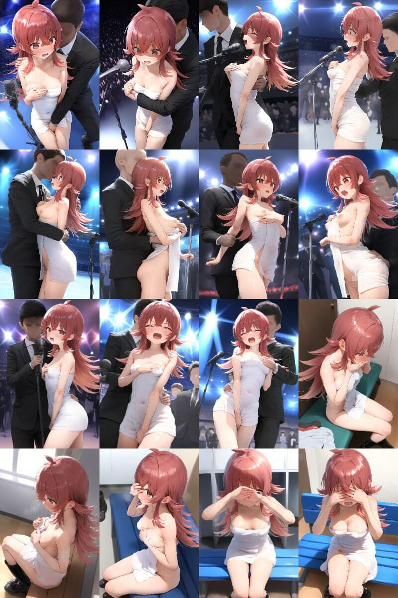 【500枚】催●＆解除〜ステージで全裸オナニーライブ→催●解除でアイドル生命終了〜小宮果穂