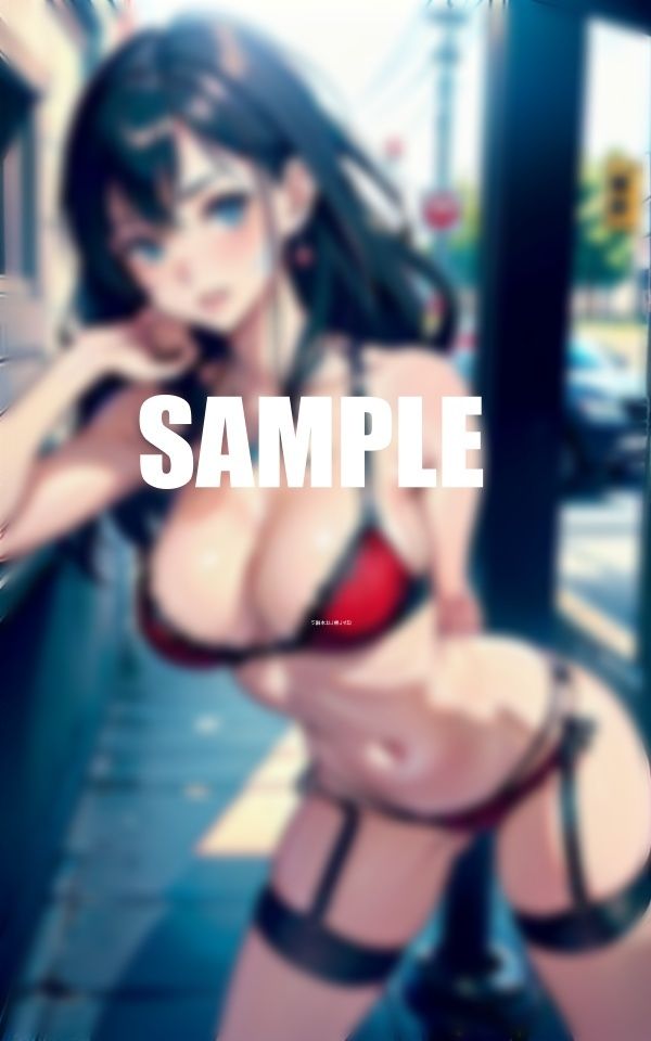 爆乳過ぎるガーターベルト美熟女たち街でストリートで男漁りのサンプル画像 6