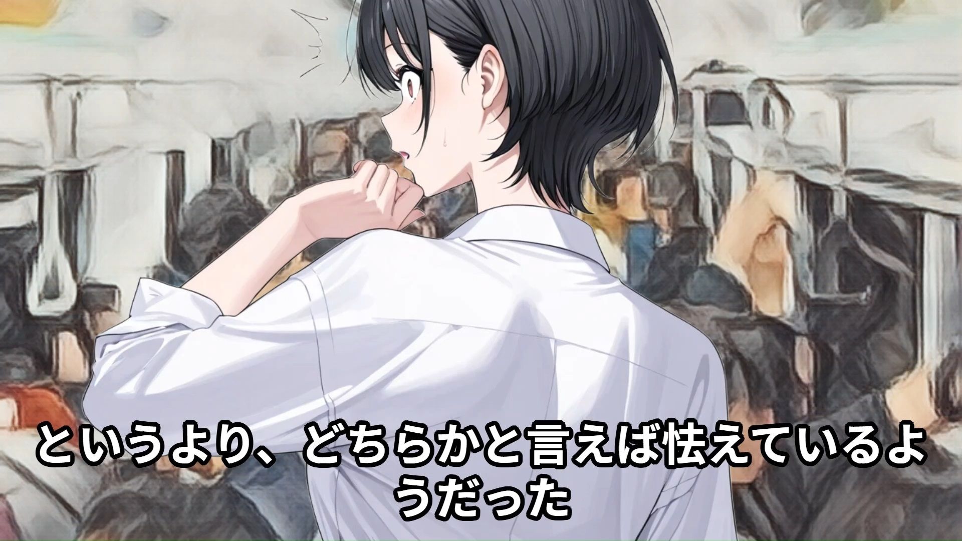 サンプル画像2:【少女痴●体験告白】高身長175cmの女子校生が目の前に立ってて勝手にビビった俺、実はただの気弱で可憐な子だったので、満員電車で弄んでしまった話（前編）(少女痴●体験告白) [d_532500]