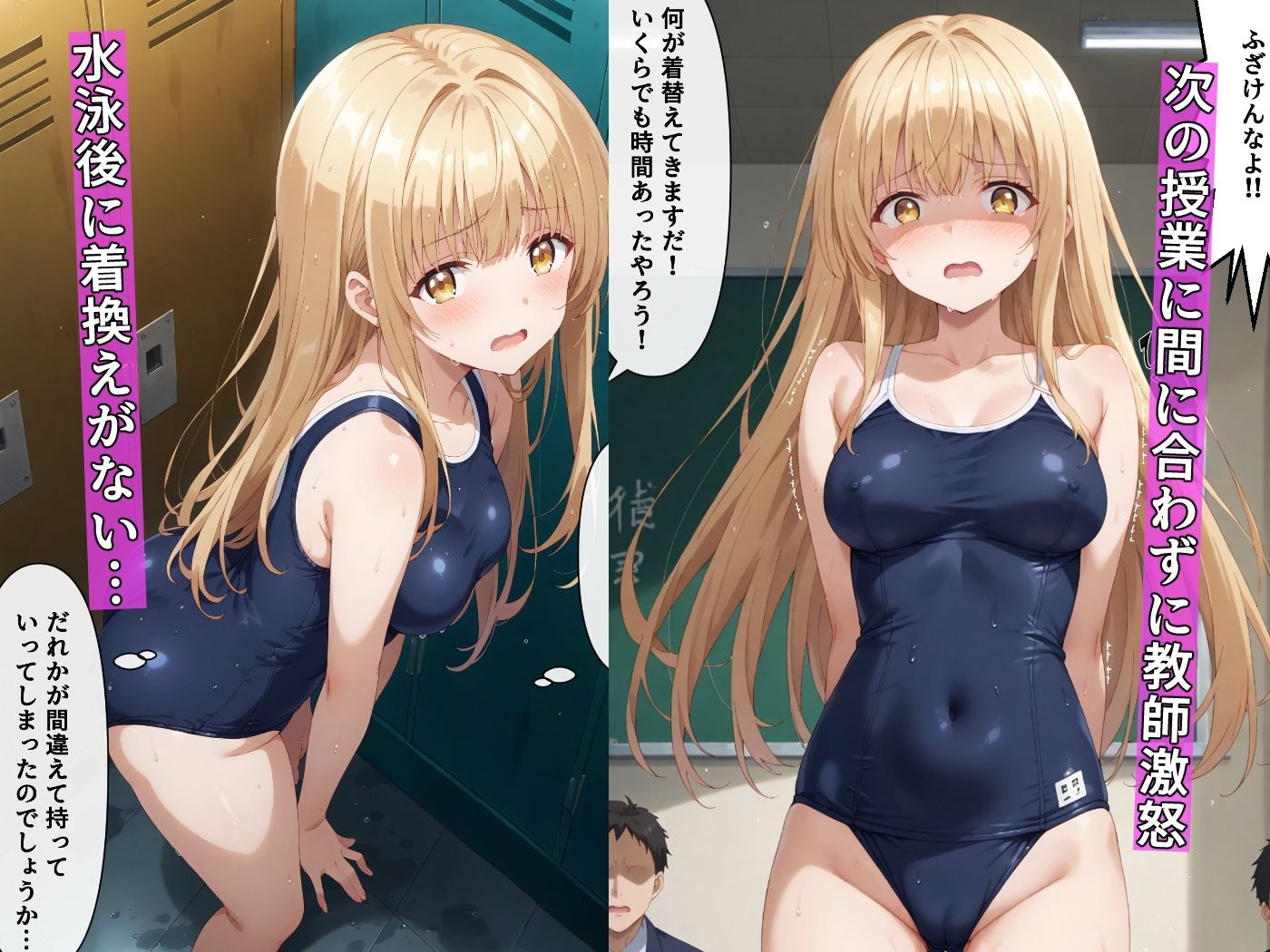 サンプル画像5:クラスメイトに全裸放尿を見られた椎名〇昼が当然脅される話(羞恥露出研究所) [d_533539]