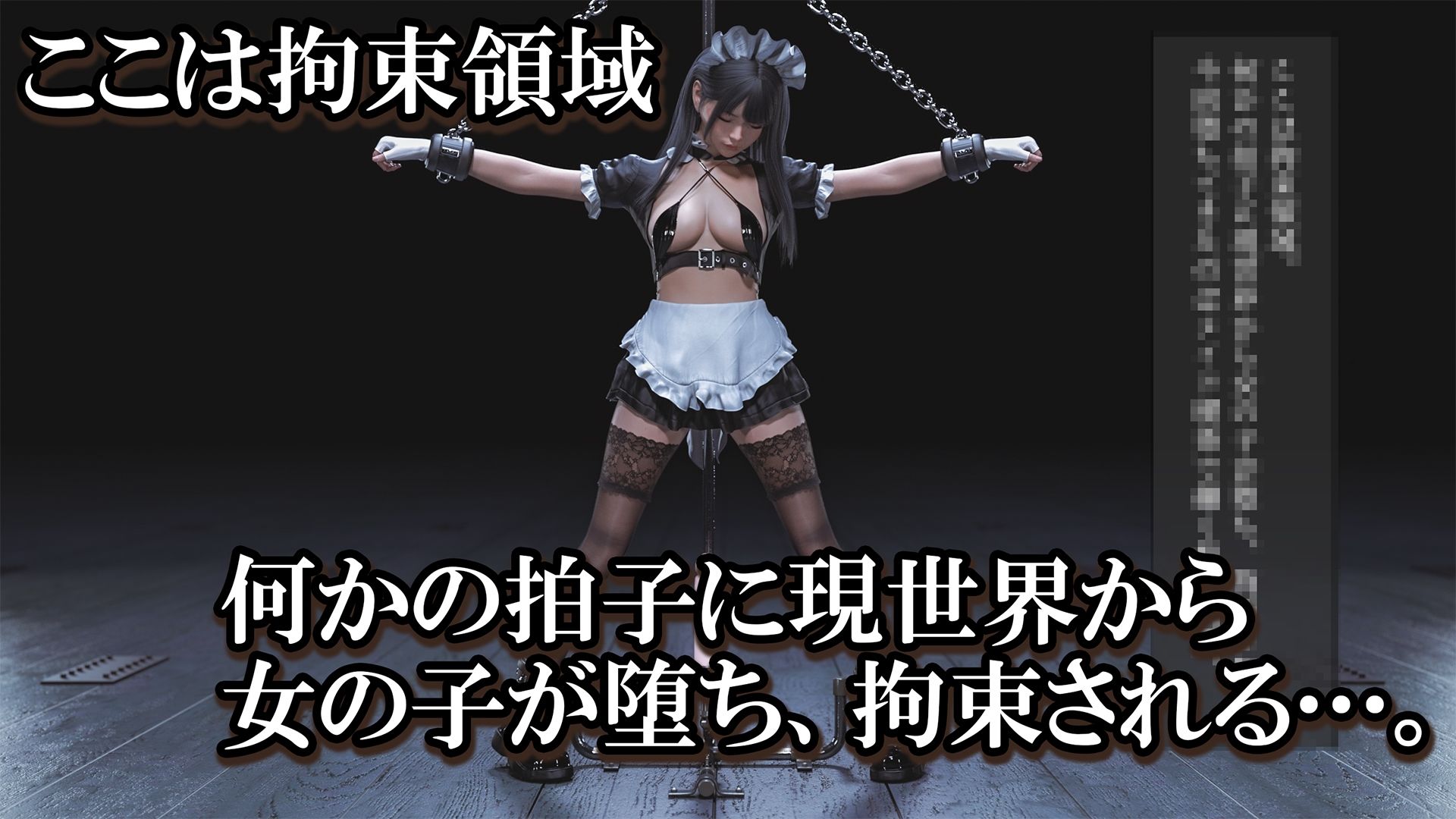 サンプル画像1:拘束領域〜堕ちてきたメイド〜(PashPash3D) [d_533723]