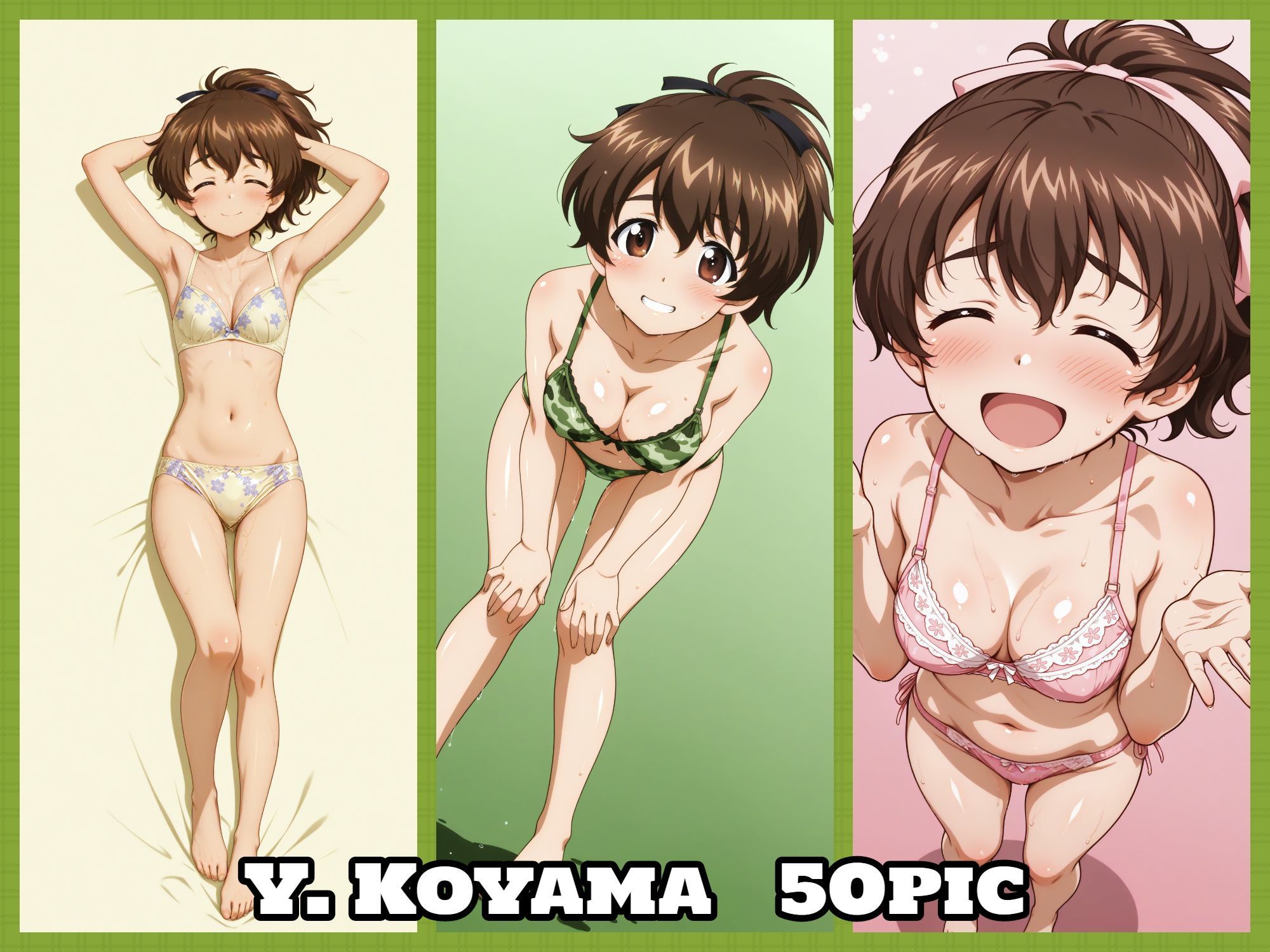 サンプル画像5:Girls underwear panties and bra カメさん＆カモさんチーム編(令和の池田亀太郎) [d_533838]