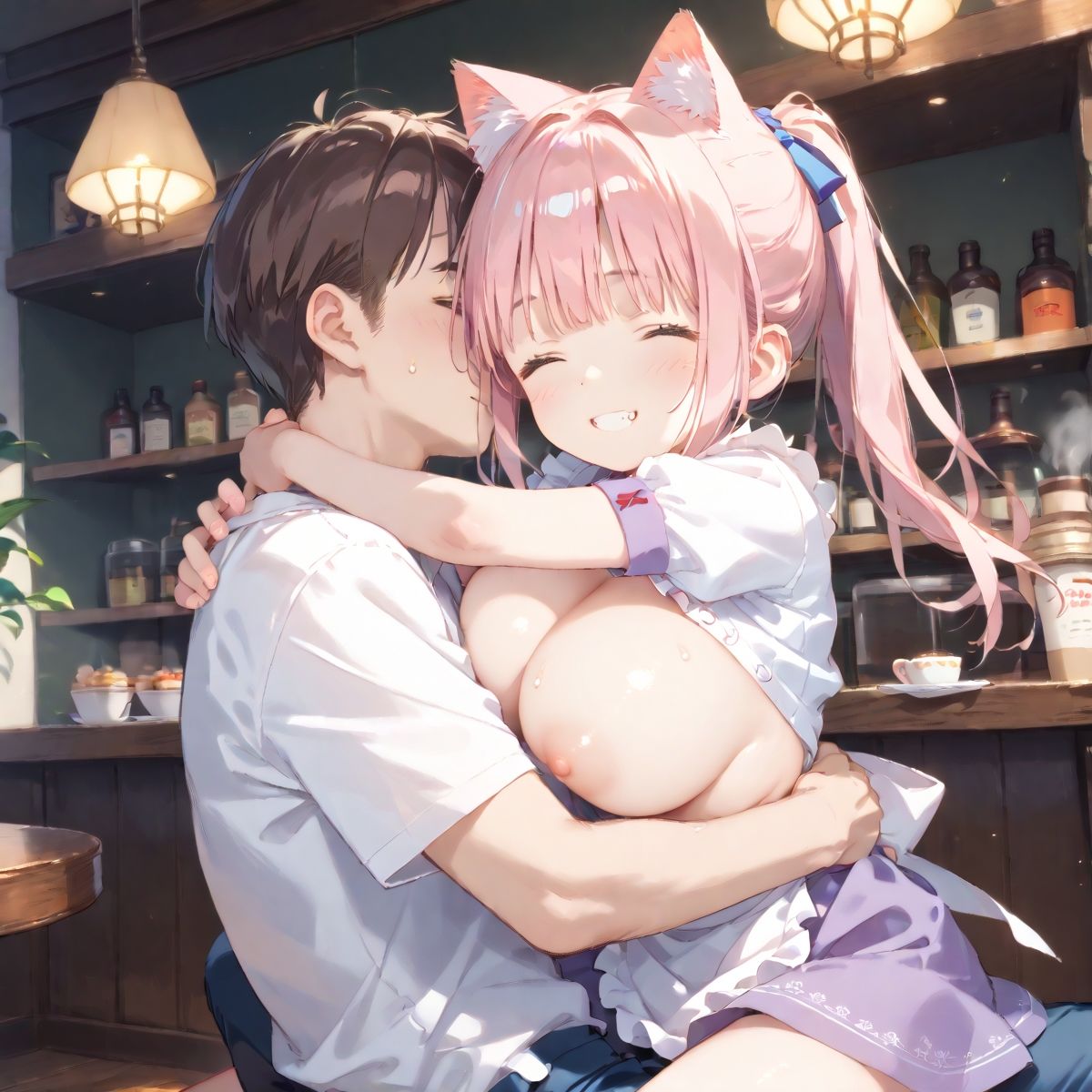 【PART5】猫カフェに行ったら猫耳っ娘のいちゃらぶ接客に沼ったのサンプル画像 6
