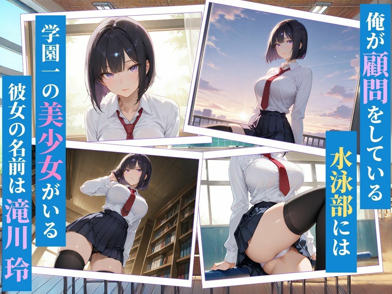 クールな水泳部女子校生を性指導の画像1
