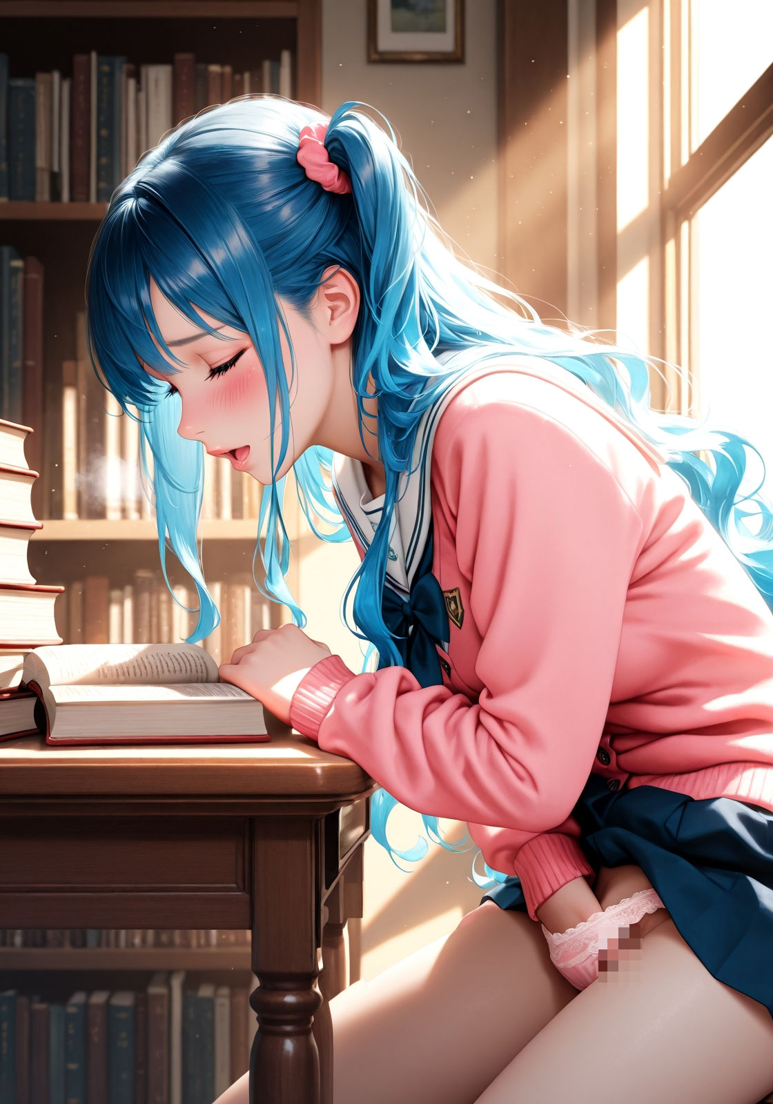 なにを読んでるんだろう 〜オナってない？〜のサンプル画像 6