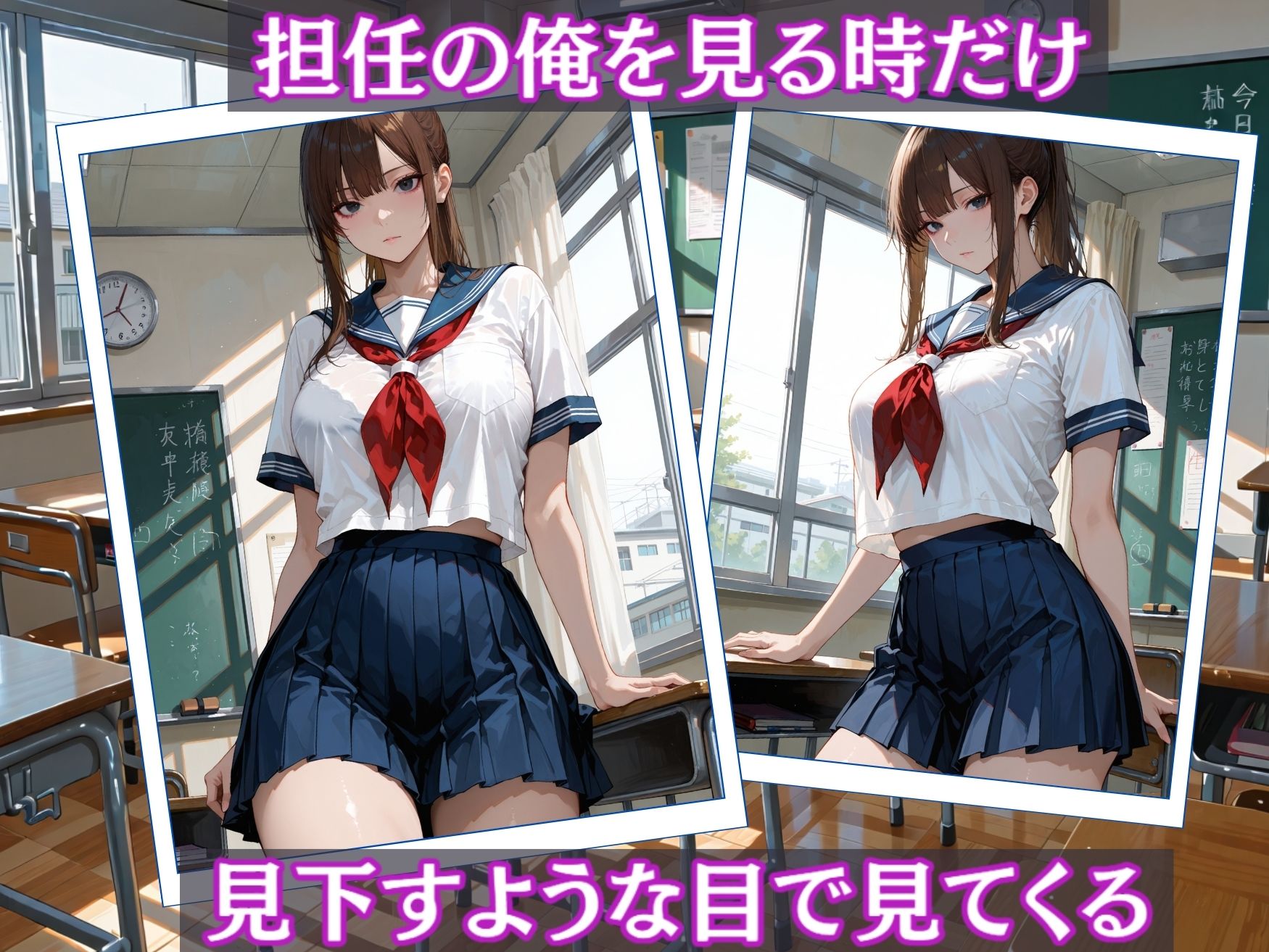 サンプル画像2:見下し女子校生調教支配(mapuememaru) [d_536150]