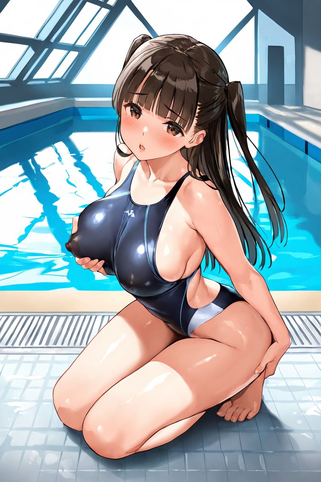 弟の巨乳の元カノを水着撮影と言って呼び出してみたのサンプル画像 6