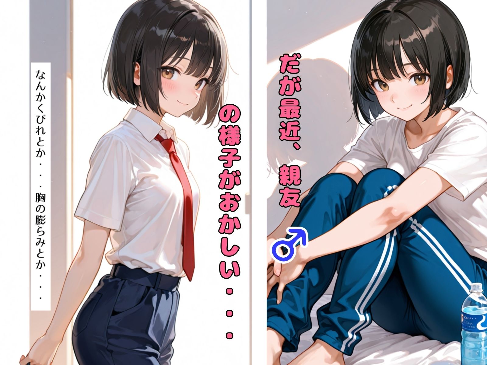 サンプル画像2:TSした親友とのセックスが最高に気持ちいい(チョコラッテ) [d_538189]